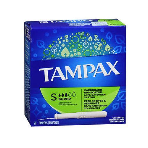 Tampax, Tampons Super Absorbency Unscented, 20 Count