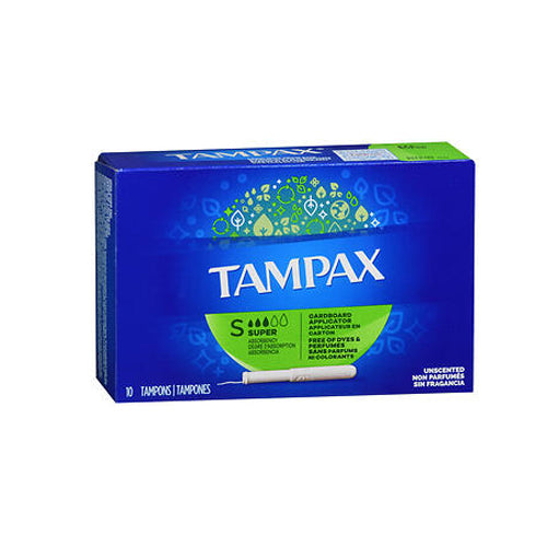 Tampax, Tampons Super Absorbency Unscented, 10 Count