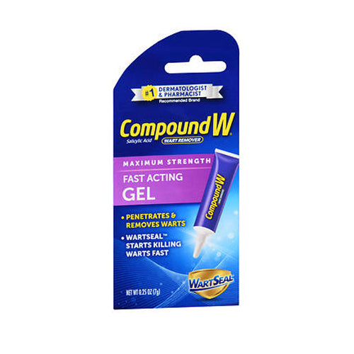 Compound W, Wart Remover Salicylic Acid Fast Acting Gel Maximum Strength, 0.25 oz