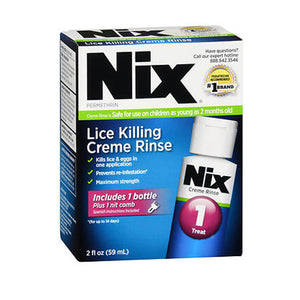 Nix, Permethrin Lice Killing Creme Rinse, 2 oz