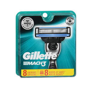 Gillette, Mach3 Cartridges, 8 each