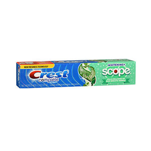 Crest, Whitening Plus Scope Fluoride Anticavity Toothpaste Minty Fresh, 6.2 Oz