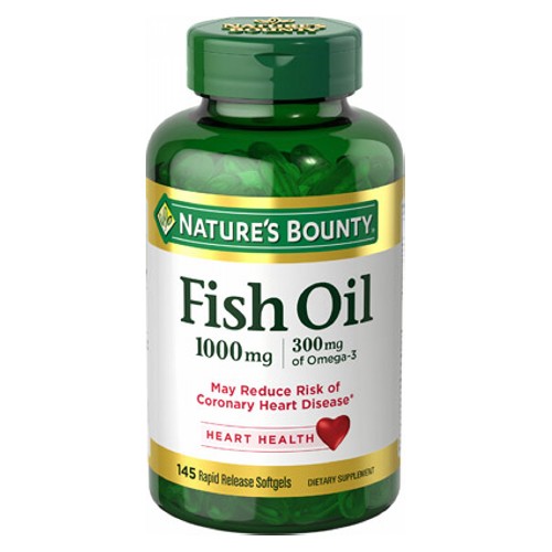 Nature's Bounty, Fish Oil, 1000 Mg, 145 Softgels