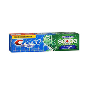 Crest, Complete Plus Scope Outlast Fluoride Toothpaste Long Lasting Mint, 4 Oz