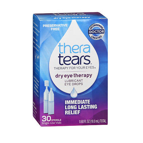 Theratears, Dry Eye Therapy Lubricant Eye Drops Single-Use Vials, 0.60 Oz