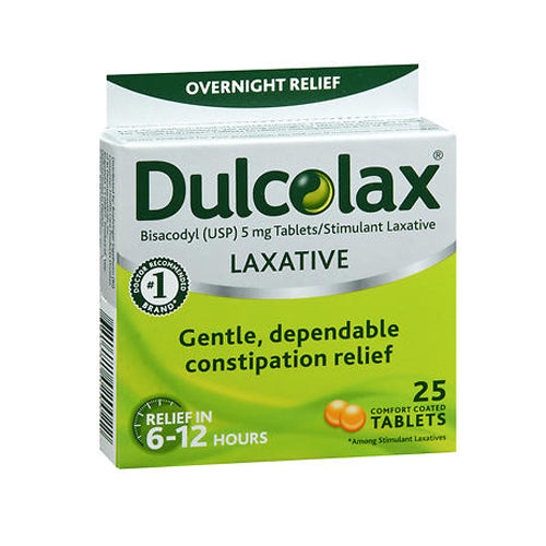 Dulcolax, Overnight Laxative Comfort Coated, 25 tabs