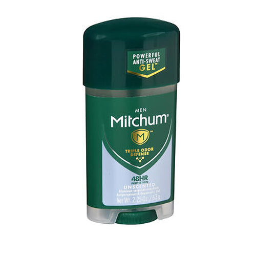 Mitchum, Men Triple Odor Defense Anti-Perspirant & Deodorant Gel Unscented, 2.25 Oz