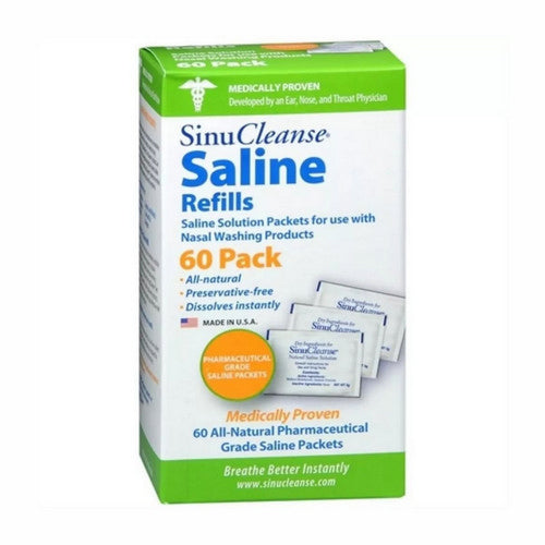 Sinucleanse, Nasal Wash Saline Refill Packets, 60 Count