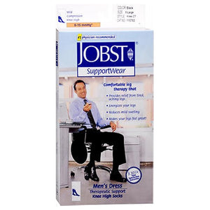 Jobst, Jobst For Men Compression Dress Socks Black-X-Large, 1 Pair