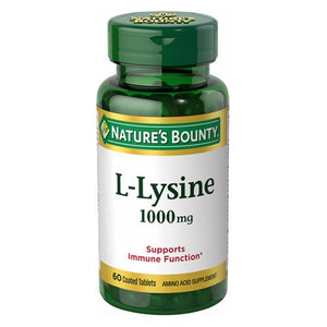 Nature's Bounty, Nature's Bounty L-Lysine, 1000 mg, 60 tabs
