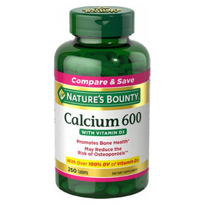 Nature's Bounty, Nature's Bounty Calcium 600 With Vitamin D3, 250 tabs