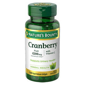 Nature's Bounty, Nature's Bounty Cranberry Equivalent with Vitamin C Softgels, 120 Softgels