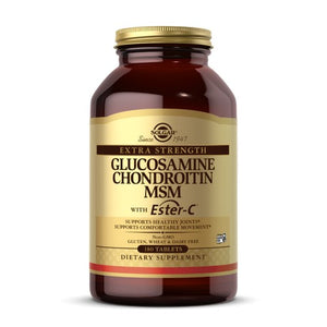 Solgar, Extra Strength Glucosamine Chondroitin MSM with Ester-C, 180 Tabs