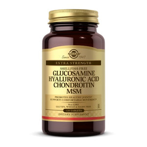 Solgar, Glucosamine Hyaluronic Acid Chondroitin MSM-Shellfish-Free Tablets, Shellfish-Free 120 Tabs