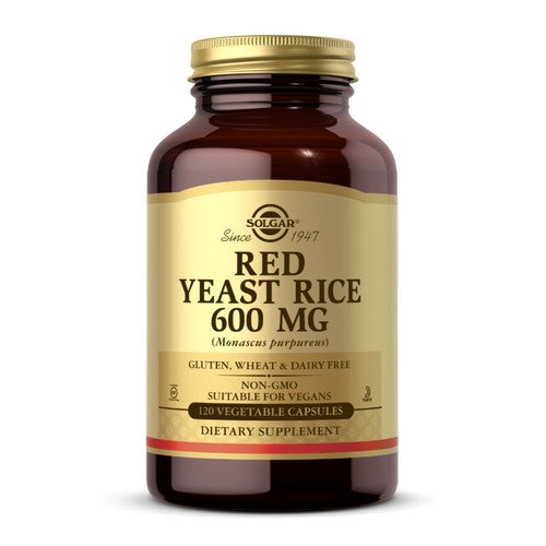 Solgar, Red Yeast Rice, 600 mg, 120 V Caps