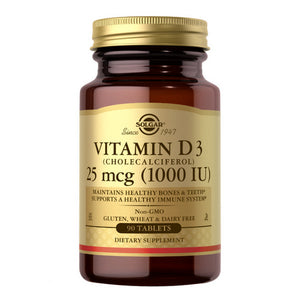 Solgar, Vitamin D3 (Cholecalciferol), 1000 IU, 90 Tabs