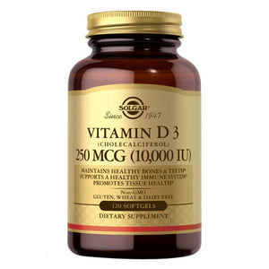 Solgar, Vitamin D3-Cholecalciferol, 10,000 IU, 120 S Gels