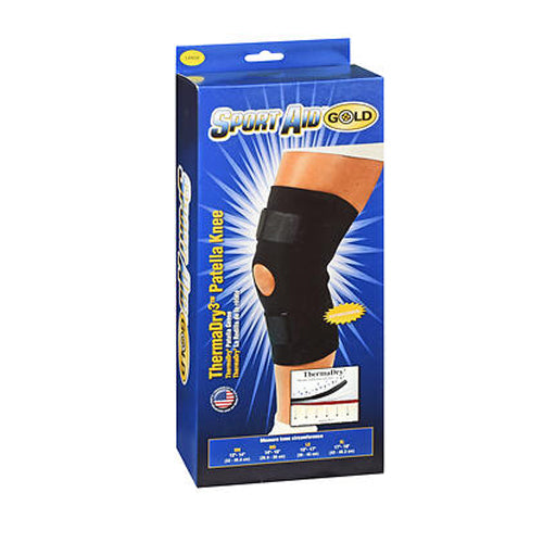Sport Aid, Sport Aid Gold ThermaDry3 Patella Knee Large, 1 Each