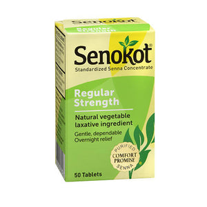 Senokot, Senokot Natural Vegetable Laxative Ingredient, 50 tabs