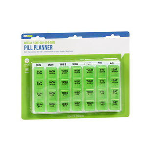 Ezy Dose, Ezy Dose One-Day-At-A-Time Weekly Medication Organizer Tray, 1 each