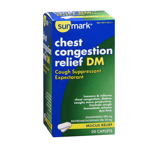 Sunmark, Sunmark Chest Congestion Relief Dm, 50 tabs