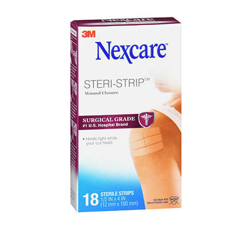 Nexcare, Nexcare Steri-Strip Skin Closure Strips, 0.5 inch, 18 CT