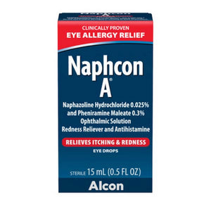 Alcon, Naphcon A Eye Allergy Relief Drops, 15 ml