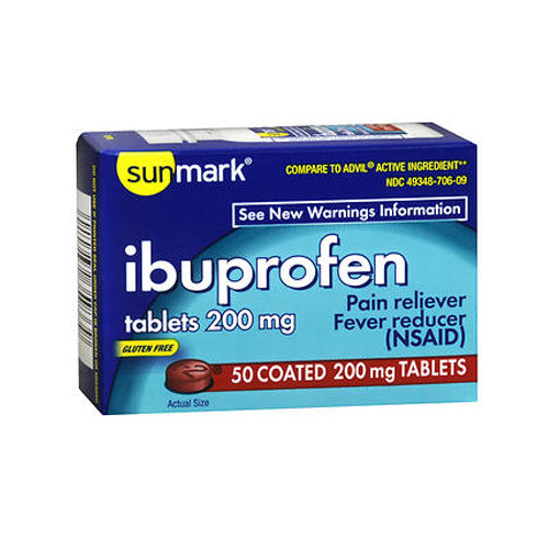 Sunmark, Sunmark Ibuprofen, 200 mg, 50 tabs