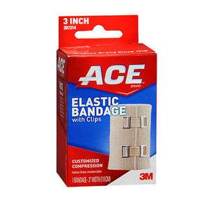 Ace, Ace Elastic Bandage With Clips, 3 inches 1 each