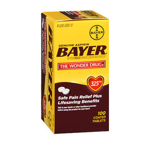 Bayer, Bayer Aspirin, 325 mg, 100 tabs