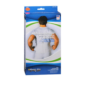 Sport Aid, Sport Aid Duo-Adjustable White Back Support Xl, XL 1 each