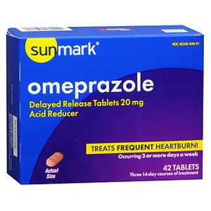 Sunmark, Sunmark Omeprazole, 20 mg, Count of 1