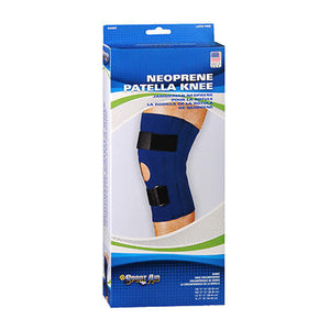 Scott Specialties, Sportaid Knee Brace Open Patella, Blue Neoprene X-Large 17-19 inches 1 each