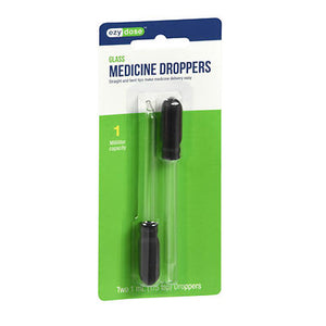 Apothecary Products, Ezy-Dose Glass Droppers Straight And Bent Tips, 1 each
