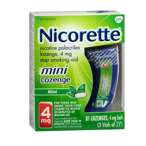 Nicorette, Nicorette Mini Lozenge Mint, 4 mg, 81 each
