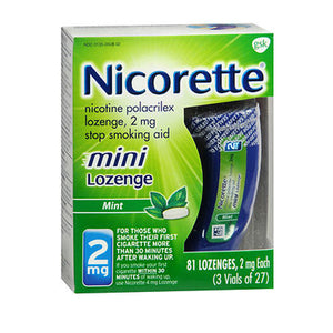 Nicorette, Nicorette Mini Lozenge Mint, 2 mg, 81 each