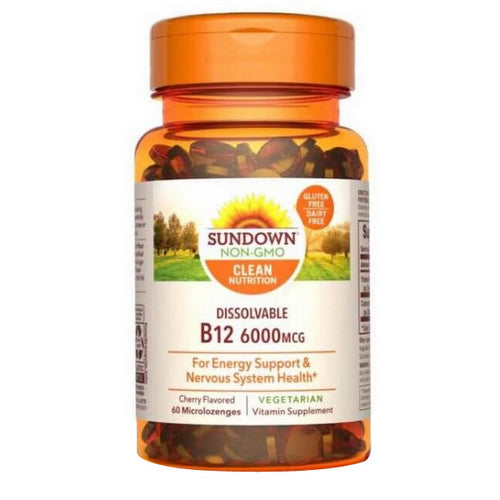 Sundown Naturals, Sundown Naturals Vitamin B12, 6000 mcg, Count of 1