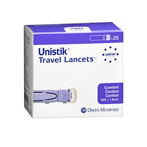 Unilet, Unistik 3 Comfort Safety Lancets, 23G, 25 each