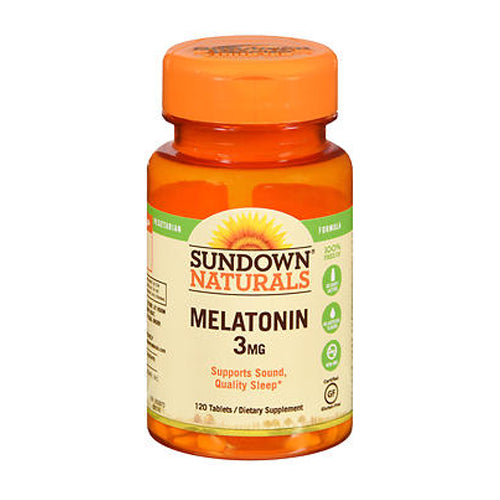 Sundown Naturals, Sundown Naturals Melatonin, 3 mg, 120 tabs