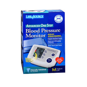 Lifesource, Lifesource One Step Medium Cuff Advanced Blood Pressure Monitor, each