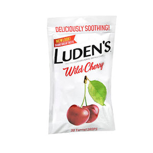 Ludens, Ludens Throat Drops, Wild Cherry 30 each