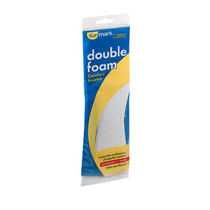 Sunmark, Sunmark Double Foam Comfort Insoles Womens, 1 each