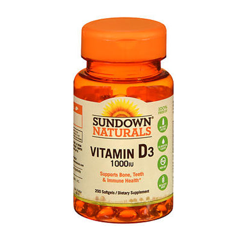 Sundown Naturals, Sundown Naturals High Potency Vitamin D3, 1000 IU, 100 caps