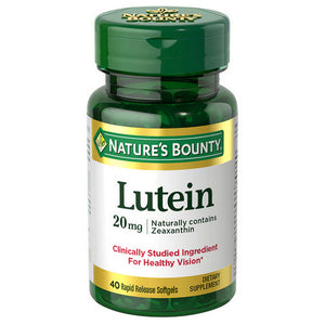 Nature's Bounty, Natures Bounty Lutein, 20 mg, 40 sgels