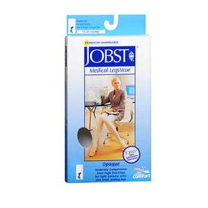 Jobst, Jobst Opaque Compression Stockings 15-20 Closed Toe Knee Highs Silky Beige, Extra Large each