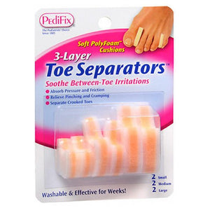 Pedifix, Pedifix 3-Layer Toe Separators, 6 each