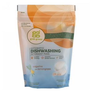 Grab Green, Automatic Dishwashing Detergent, Tangerine with Lemongrass 24 loads