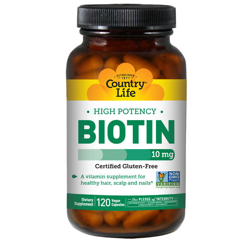 Country Life, Biotin, 10 mg, 120 CAPS