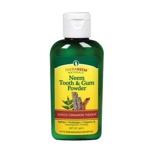 TheraNeem Naturals, Neem Toothpowder, Cinnamon 40 GRAMS