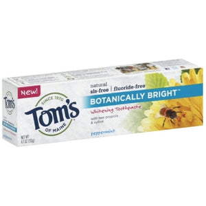 Tom's Of Maine, Botanically Bright SLS-free Whitening Paste, Peppermint 4.7 oz